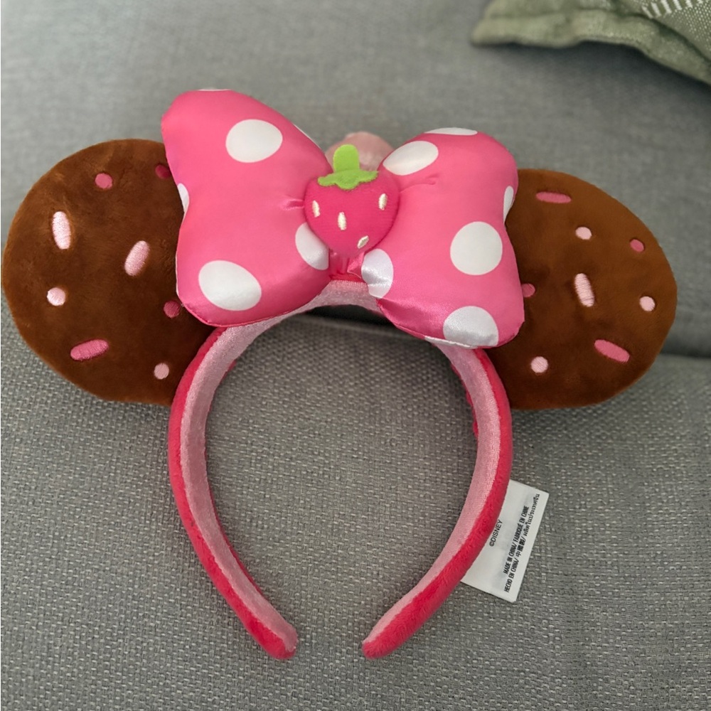Strawberry Cupcake Disney Ears